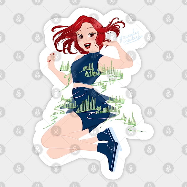 Dancing Northern Lights Sticker by Aurealis